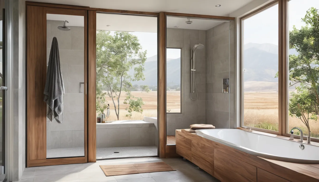 Bright walk-in shower with a low threshold, bench, and grab bar in a home near Boston